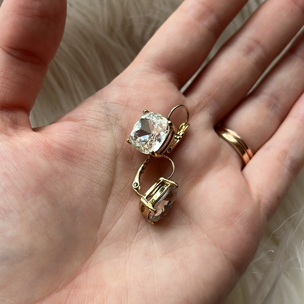 Kate Spade Cushion Cut Drop Earrings